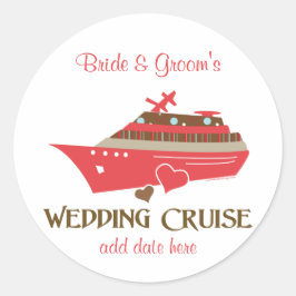 Wedding Cruise Ronde Sticker