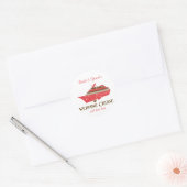 Wedding Cruise Ronde Sticker (Envelop)