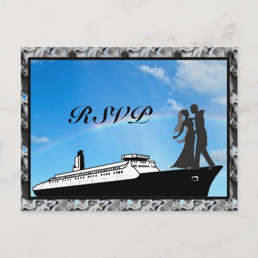 Wedding Cruise RSVP kaarten (Voorkant)