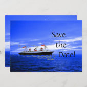 Wedding Cruise Ship Ocean | Datum opslaan Save The Date (Voorkant / Achterkant)