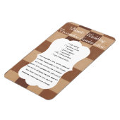 Wedding Cucumber Sandwich Recipe Magnet Magneet (Linkerzijde)