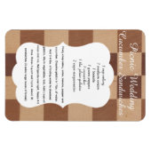 Wedding Cucumber Sandwich Recipe Magnet Magneet (Horizontaal)