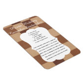 Wedding Cucumber Sandwich Recipe Magnet Magneet (Rechterzijde)