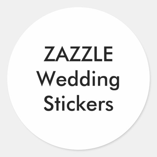 Wedding Custom Stickers 3-inch ROND GLOSSY (6 pk) (Voorkant)