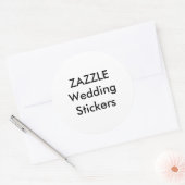 Wedding Custom Stickers 3-inch ROND GLOSSY (6 pk) (Envelop)