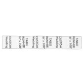 Wedding Custom Table Runner 16 x 108 inch Lange Tafelloper (Horizontaal)