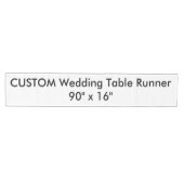 Wedding Custom Table Runner 90" x 16" Medium Tafelloper (Horizontaal)