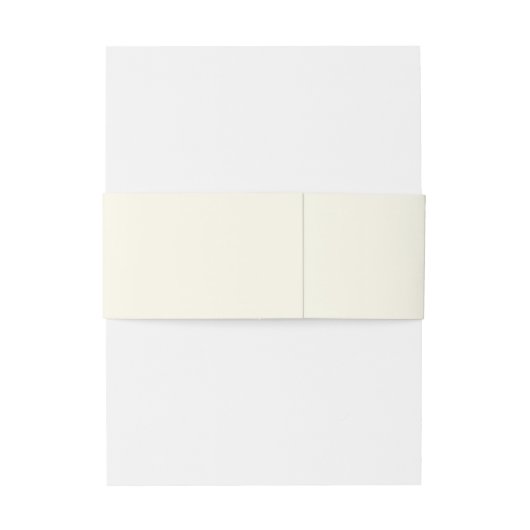 Wedding Daffodil Belly Band Uitnodigingen Wikkel (Achterkant Voorbeeld)