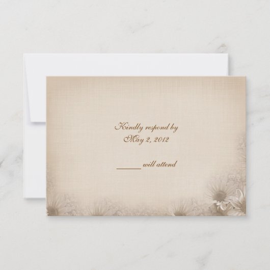 Wedding Daisy RSVP (Voorkant)