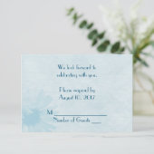 Wedding Daisy RSVP Kaart (Staand voorkant)