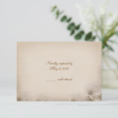 Wedding Daisy RSVP Kaartje (Staand voorkant)