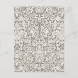 Wedding Damask Vintage White Wedding Old Lace Briefkaart