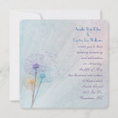 Wedding Dandelion Bouquet Kaart (Voorkant)