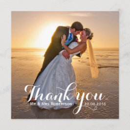 Wedding Dank je foto Bedankkaart