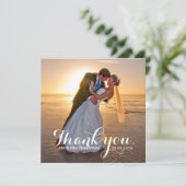 Wedding Dank je foto Bedankkaart (Staand voorkant)