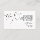 Wedding Dank je, in het moderne romantische thema Informatiekaartje (Voorkant)