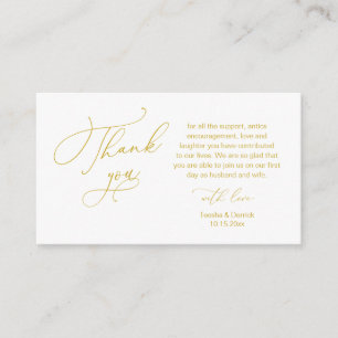Wedding Dank je, in Modern romantisch thema Enclos Informatiekaartje
