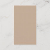 Wedding Dank je wel, Modern Rustic Brown Kraft Enc Informatiekaartje (Achterkant)