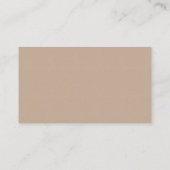 Wedding Dank je wel, Modern Rustic Brown Kraft Enc Informatiekaartje (Achterkant)