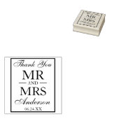 Wedding Dank u, mijnheer en mevrouw. Rubberstempel (Gestempeld)