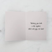 Wedding Day Couple in Love Whimsical Art Kaart (Binnen)