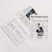 Wedding Day Custom Krant Programma Boekje