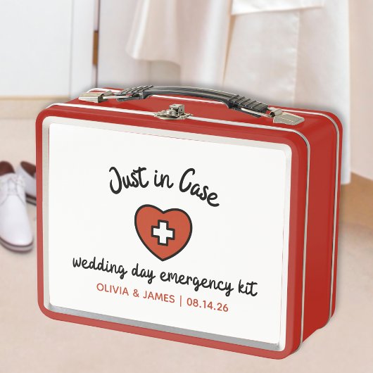Wedding Day Emergency Survival Kit Rode Tin Box