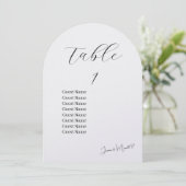 Wedding Day Seating Chart Kaart (Staand voorkant)