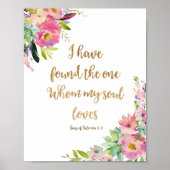 Wedding Decor Art Print "Ik heb de ene gevonden" (Voorkant)