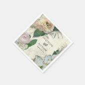 Wedding Decor Modern   Floral Rustic Servet (Hoek)