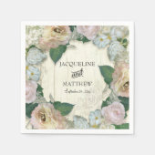 Wedding Decor Modern Floral Rustic Servetten (Voorkant)