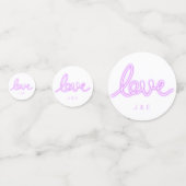 Wedding Decorting Table Decor Neon Love Confetti (Voorkanten)