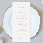 Wedding Desert Terracotta White Menu<br><div class="desc">slim menu om het collectie aan te passen *als u meer papieren opties wilt,  kunt u dit ontwerp overbrengen naar een slim programma *of voor meer hulp contact met mij opnemen</div>