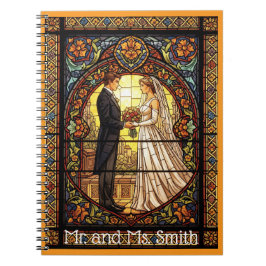 Wedding Design in Traditional Stained Glass Notitieboek