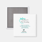 Wedding Destination Celebration welkom reizen Magneet (Voorkant / Achterkant)