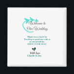 Wedding Destination Celebration welkom reizen Magneet<br><div class="desc">Ontwerp</div>