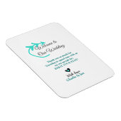 Wedding Destination Celebration welkom reizen Magneet (Rechterzijde)