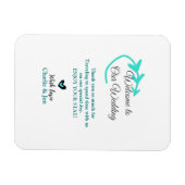 Wedding Destination Celebration welkom reizen Magneet (Horizontaal)