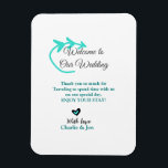 Wedding Destination Celebration welkom reizen Magneet<br><div class="desc">Ontwerp</div>