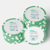 Wedding Destination Celebration welkom reizen Poker Chips (Opstapeling)