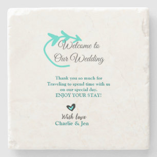 Wedding Destination Celebration welkom reizen Stenen Onderzetter