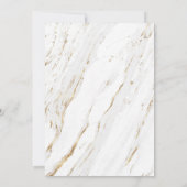 Wedding Destination Marble Wereldkaart Invitation Kaart (Achterkant)