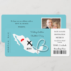 Wedding Destination Mexico Ticket Kaart