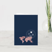 Wedding Destination Passport Gold Weltkarte (Achterkant)
