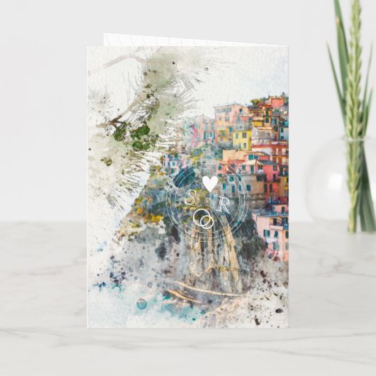 Wedding Destination Passport Italy Cinque Terre (Achterkant)