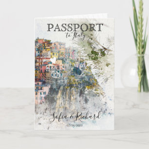 Wedding Destination Passport Italy Cinque Terre