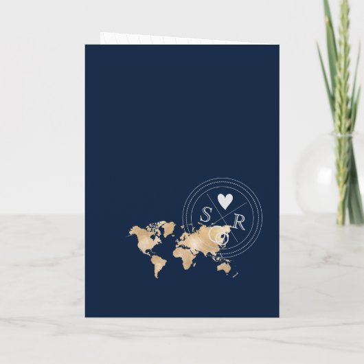 Wedding Destination Passport US Map Colorado (Achterkant)