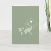 Wedding Destination Passport Wereldkaart Italy Sag (Achterkant)