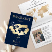 Wedding Destination Passport Wereldkaart Mexico In