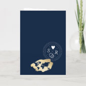 Wedding Destination Passport Wereldkaart Mexico In (Achterkant)